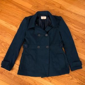 Women’s Teal Peacoat